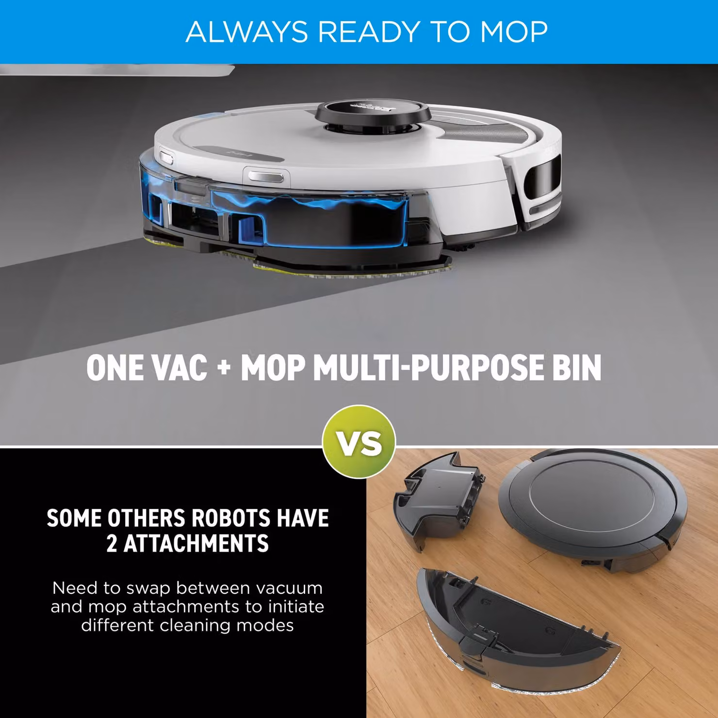 SharkNinja Matrix Plus 2-in-1 Self-Empty Robot Vacuum and Mop with App Control in White – 3
