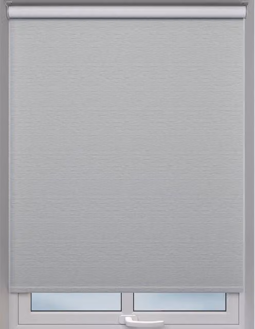 Terrys Gaze Made to Measure Blackout Roller Blind in Grey Plain Textile
