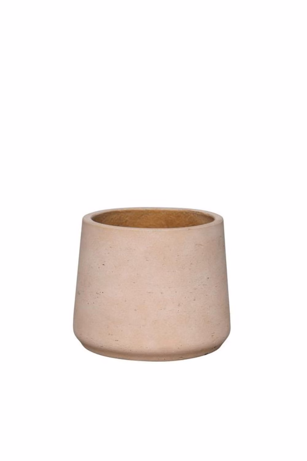 KDMD Hortus Classic Corsica Tapered Planter Pot, Beige, W: 14 cm, H: 16.5 cm – 2