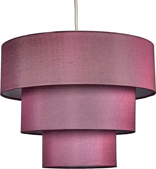 ValueLights Modern Purple Fabric Cylinder Ceiling Pendant Light Shade