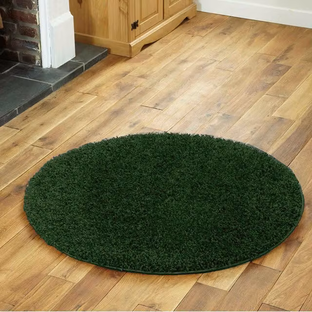 The Modern Rugs Everest Soft Fluffy Shaggy Rug in Emerald Green, Width: 120 cm