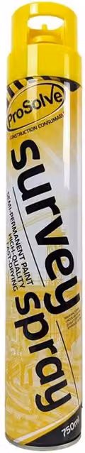 Pegdev Yellow Survey Marker Spray 24 Pack, 0.75 l per unit
