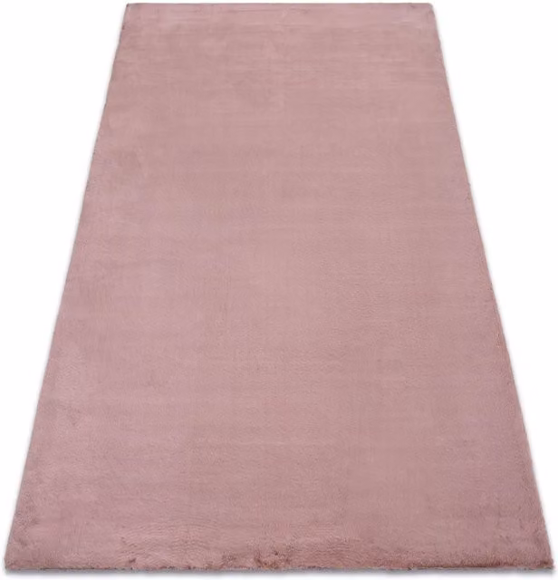 RugsX Pink Bunny Faux Fur Rug, W: 60 cm, L: 100 cm – 1