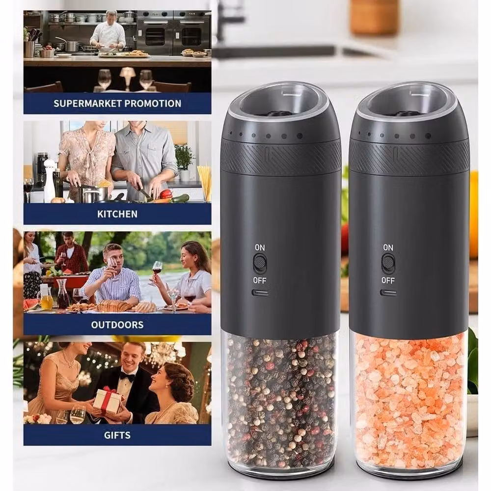 PAWNORA Electric Salt and Pepper Grinder in Black – 4