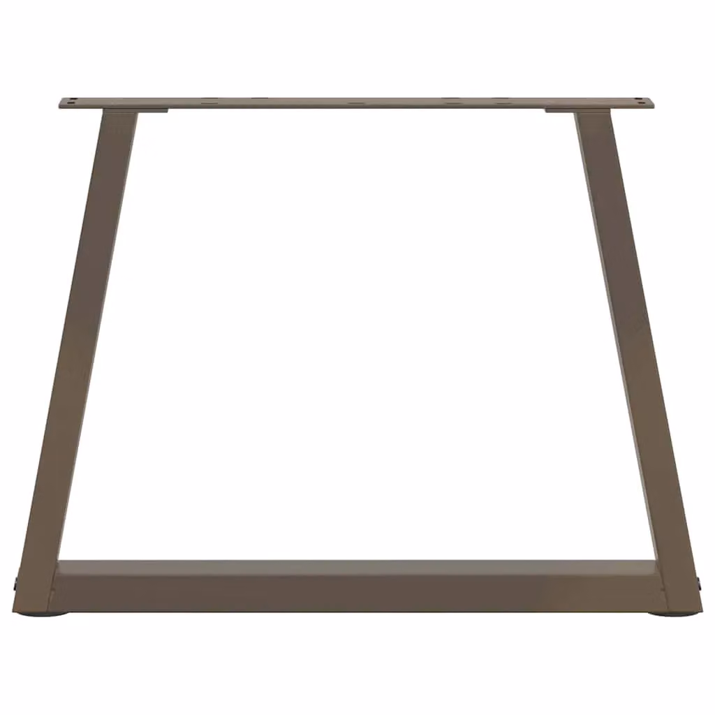 Berkfield Home V-Shape Dining Table Legs, 2 Pieces, Brown Steel, H: 70 cm, W: 42-43.3 cm – 3