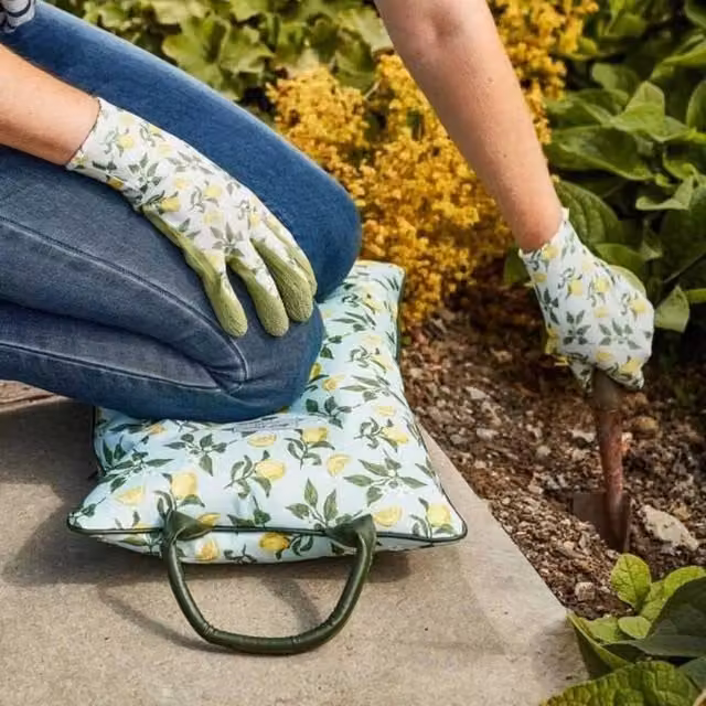 Marco Paul Garden Kneeler Pillow in Yellow and Multicolour