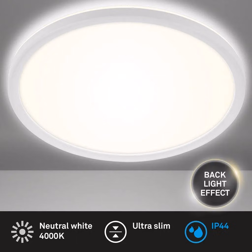Briloner White 22W Round LED Ceiling Light for Bathroom and Kitchen, IP44 Rated – 2