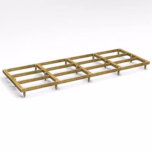 Powersheds Premium Wooden Shed Base in Brown with Pressure Treated Tanalised Timber Bearers