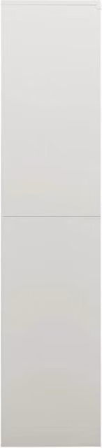 Berkfield Home Steel Locker Cabinet in Matt Grey, W/D/H: 90 x 40 x 180 cm