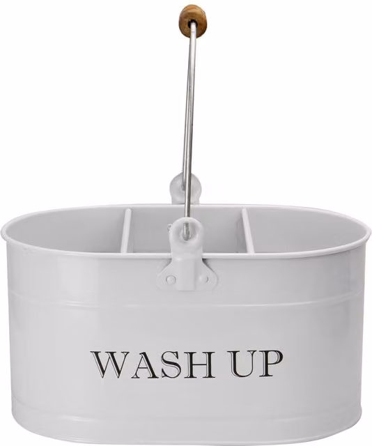 Maison & White Cleaning Caddy in White Coated Steel