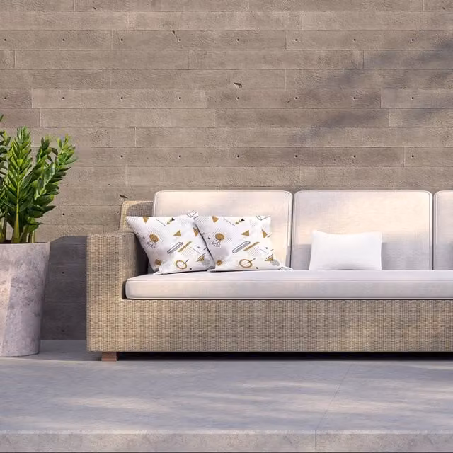 Andrew Lee Modern Geometric Square Outdoor Cushion, White, W/D/H: 60 x 60 x 60 cm