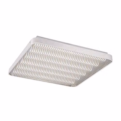 Mantra Netlighting Fusion Square LED Ceiling Light in Grey and Silver, 58cm, 50W, 3120lm