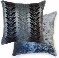 New Edge Blinds Trellis Graphic Chenille Cushion Cover in Grey, W/D/H: 43 x 43 x 43 cm