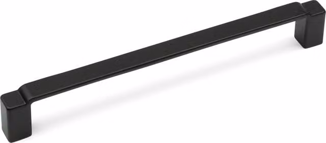 Handle & Home Matt Black Zinc Alloy Square D-Bar Kitchen Cabinet Handles