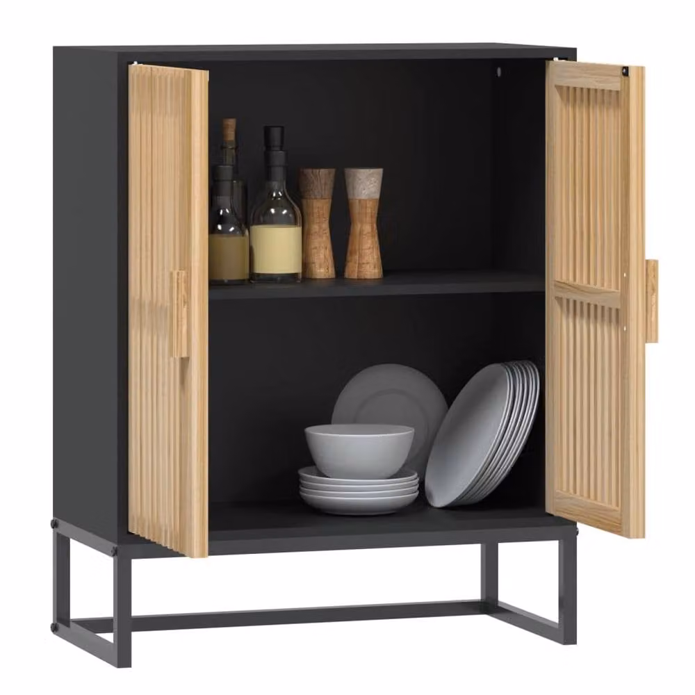 Berkfield Home Black Classic Sideboard in Engineered Wood, W/D/H: 60 x 30 x 75 cm – 3