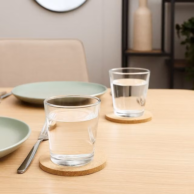 Argon Tableware Transparent Glass Tumbler Set, 200ml, 12 Pack