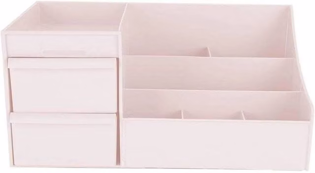 VOGREX Pink Makeup and Jewelry Storage Box Drawer Vanity Organiser
