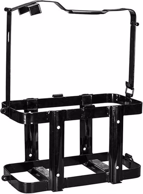 FLAVORA Carbon Steel Gas Can Holder Rack Accessory in Black, Width: 50 cm
