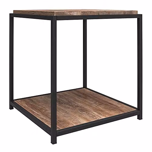 DHP Furniture Quincy End and Side Table, Brown, W: 49 cm, D: 48 cm, H: 55 cm – 4