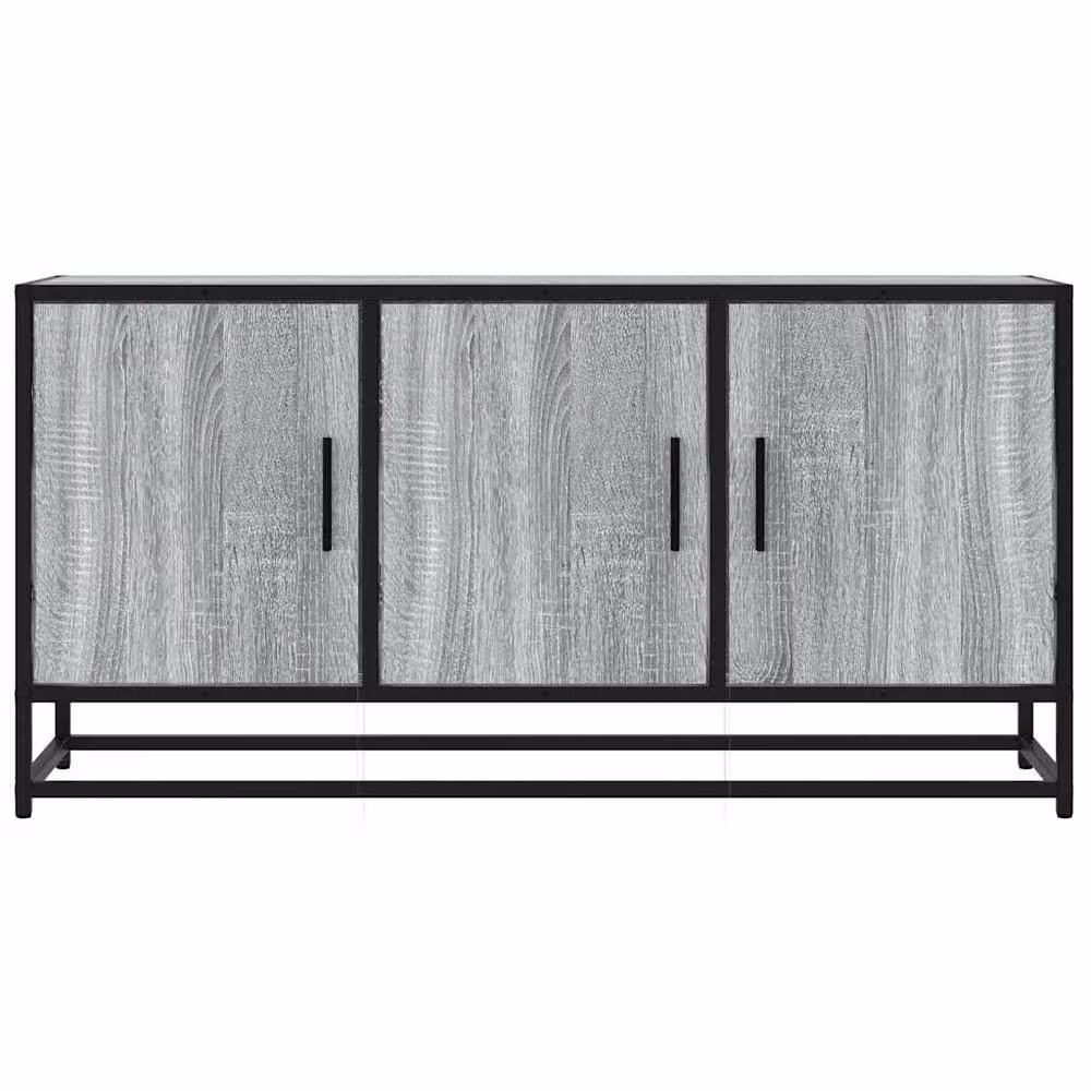 Berkfield Home Grey Sonoma TV Cabinet in Engineered Wood and Metal, W/D/H: 100 x 35 x 50 cm – 3
