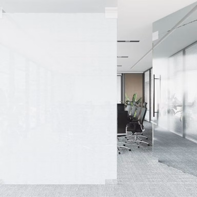 Berkfield Home Frosted Transparent PVC Window Film, Black, W: 60 cm, L: 2000 cm