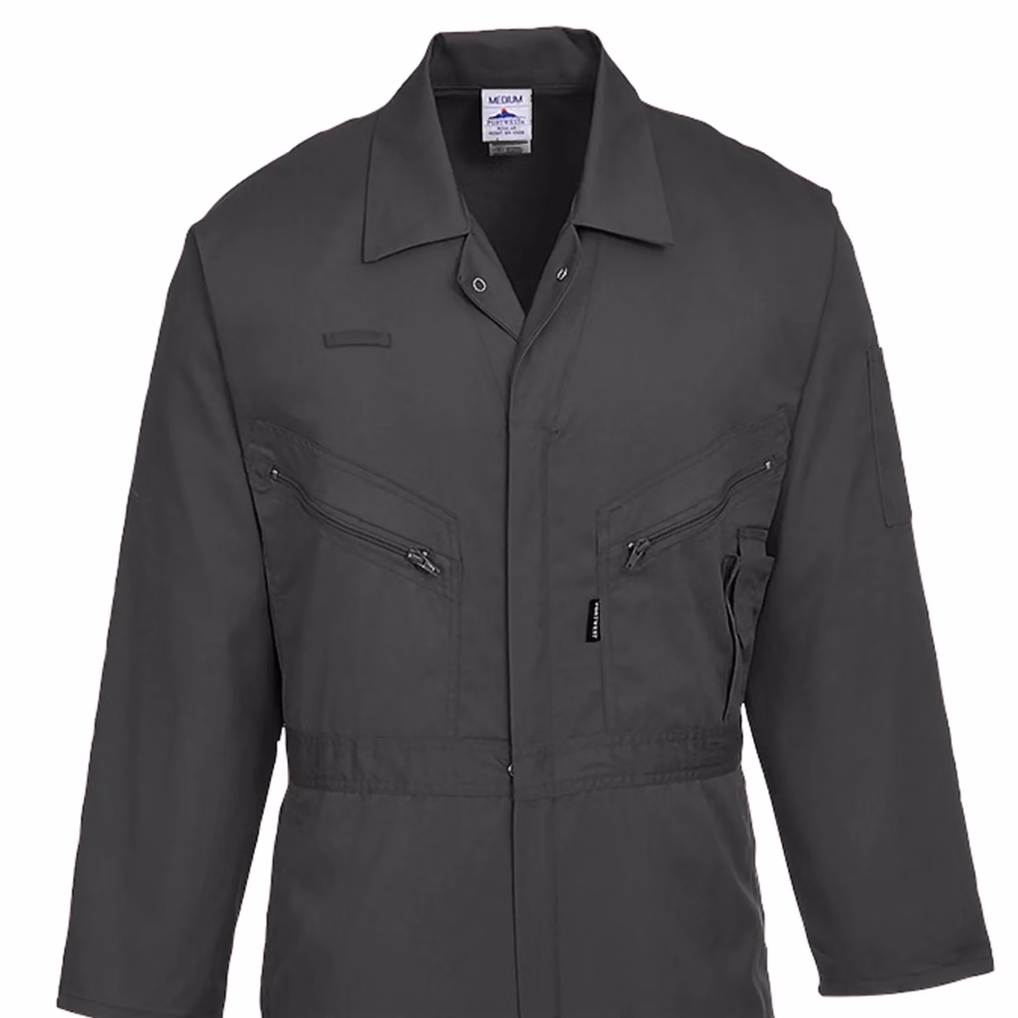Portwest Men's Liverpool-zip Workwear Coverall in Black, Size: 3XL – 2