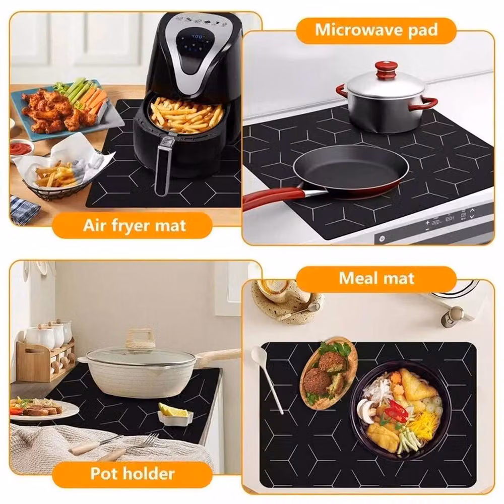 SPETLEK Heat Resistant Glass Stove Cover in Black – 5