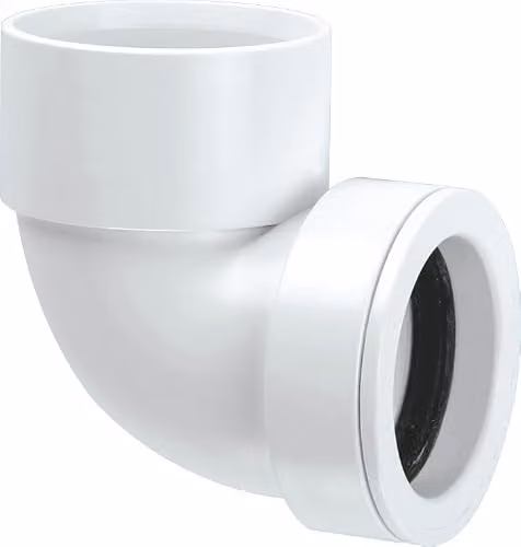 McAlpine White Solvent or Pushfit Continental 90 Degree Bend 1.25 inch x 32mm – 3