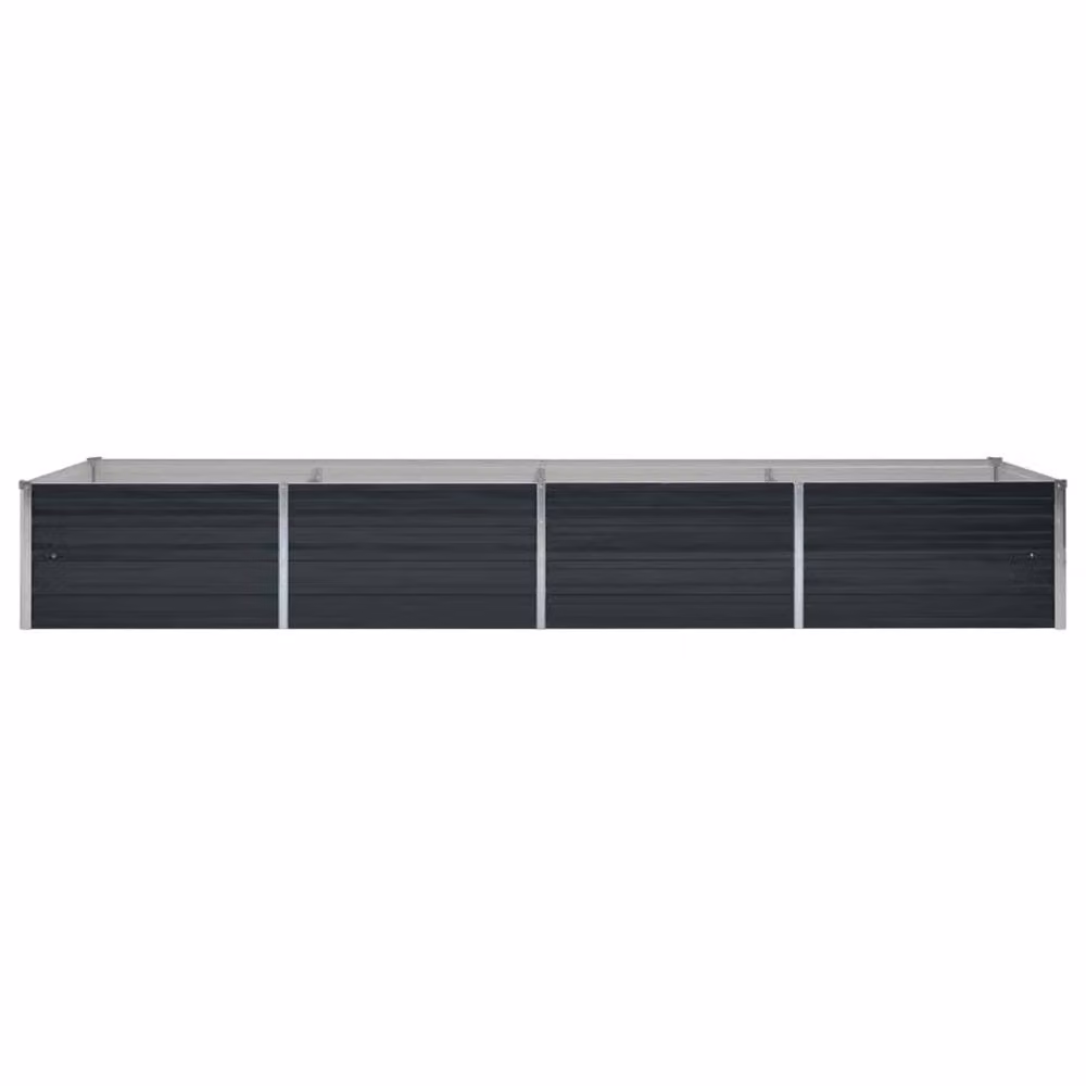 Berkfield Home Garden Anthracite Galvanised Steel Raised Bed, W: 320 cm, D: 80 cm, H: 45 cm – 3