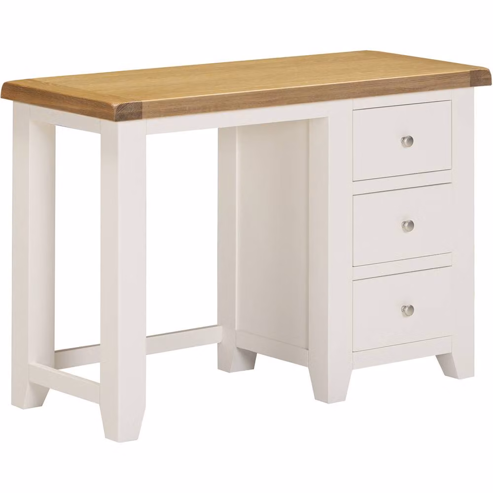 Seconique Windsor 3 Drawer Dressing Table in Ivory/Beige – 2