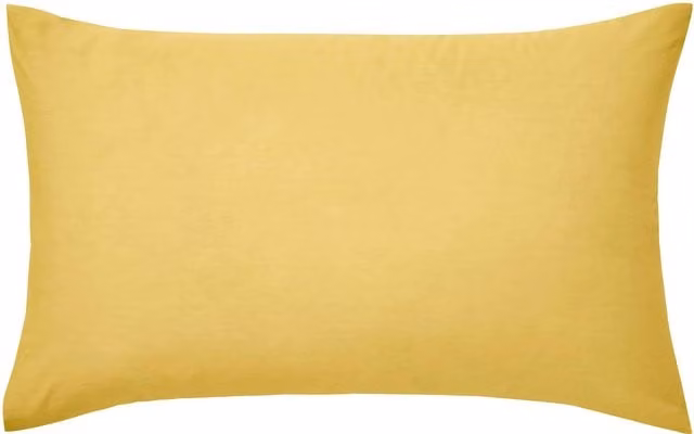 1951 50/50 Percale Standard Pillowcase, Ochre