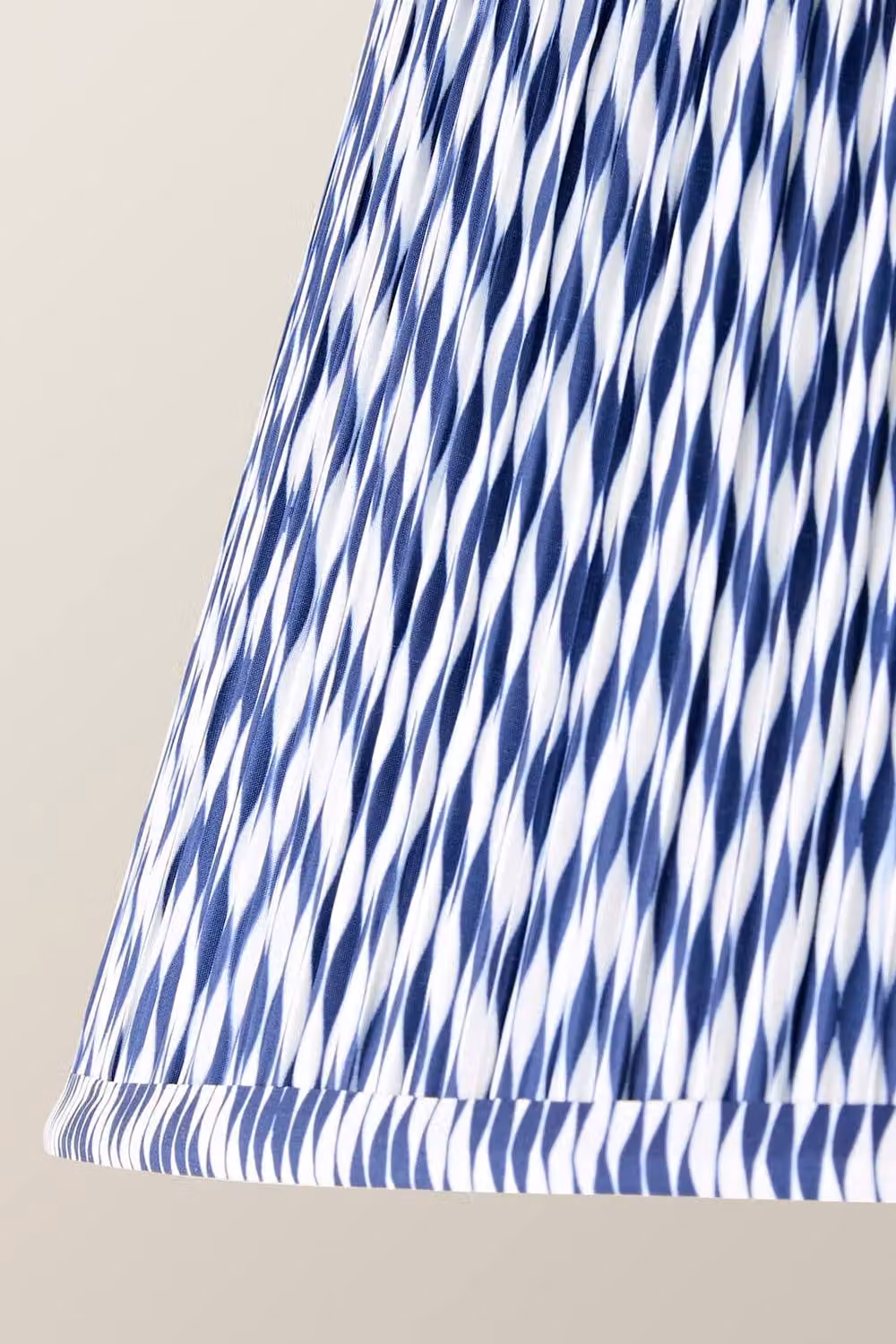 ValueLights Saffira Large Pleated Chevron Taper Easy Fit Pendant Lamp Shade and Bulb in Blue – 3