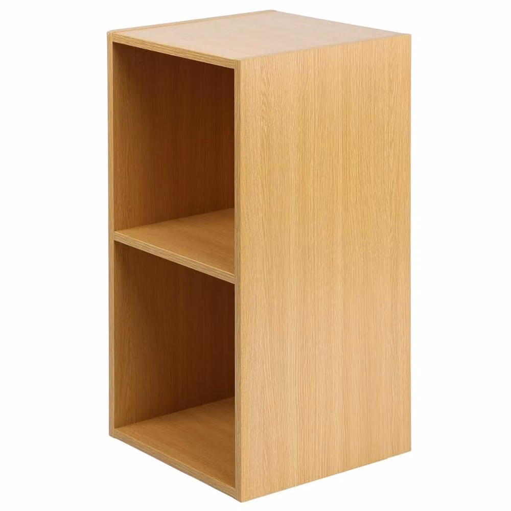 Charles Jacobs Brown Cube Media Storage Unit with Back Panel, W/D/H: 70.6 x 35.6 x 30.0 cm – 2