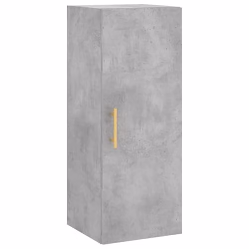 vidaXL Wall Mounted Cabinet in Grey with Hinged Doors, W/D/H: 34.5 x 34 x 90 cm – 1