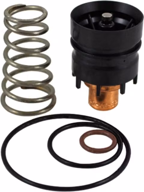 John Guest Under Floor Heating Service Kit with Thermostat in Black and Brass – 1