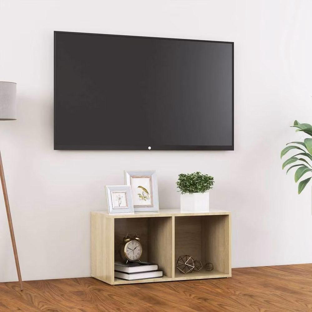 Berkfield Home Sonoma Oak TV Cabinet in Brown, W: 72 cm, D: 36.5 cm, H: 36.5 cm – 2