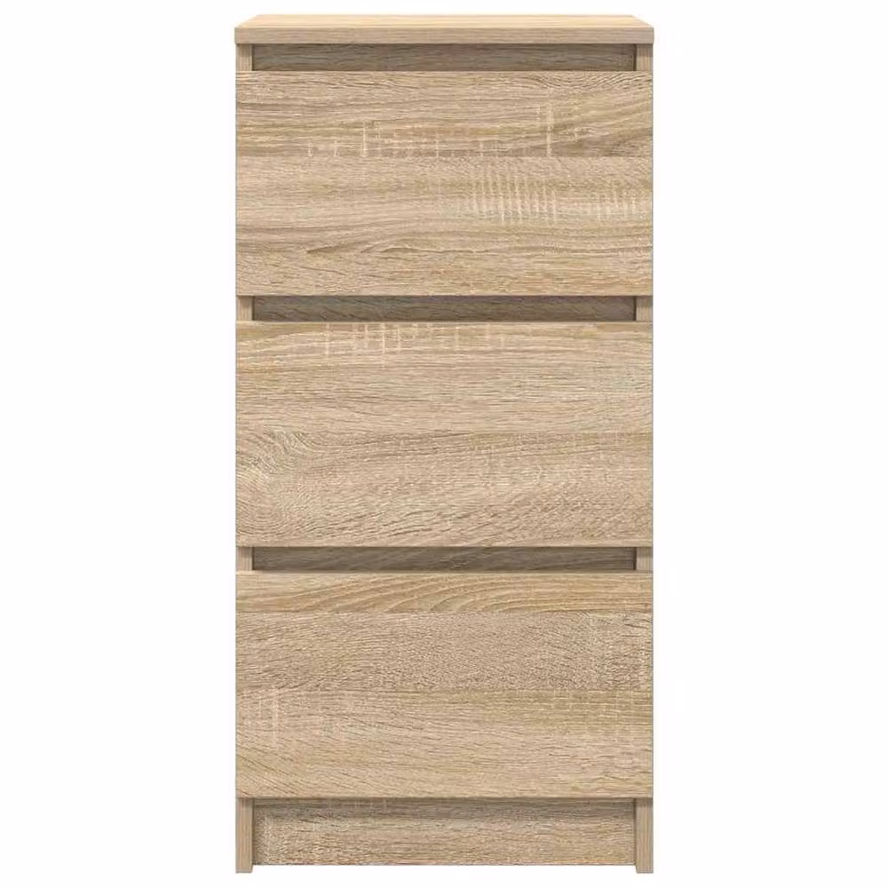 Berkfield Home Sonoma Oak Sideboard in Light Oak, W/D/H: 37.5 x 35 x 76 cm – 1