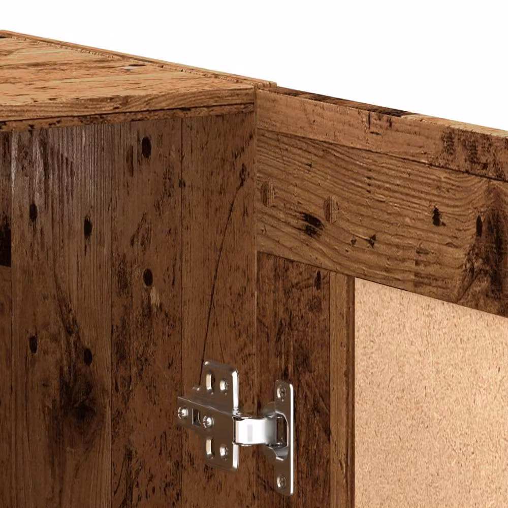 Berkfield Home Wall Mounted Rustic Cabinet in Brown, W/D/H: 69.5 x 34 x 90 cm – 6