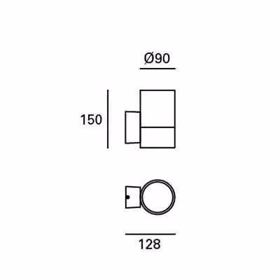 Netlighting Orion LED Outdoor Surface Mounted Wall Light Black IP54 – 8