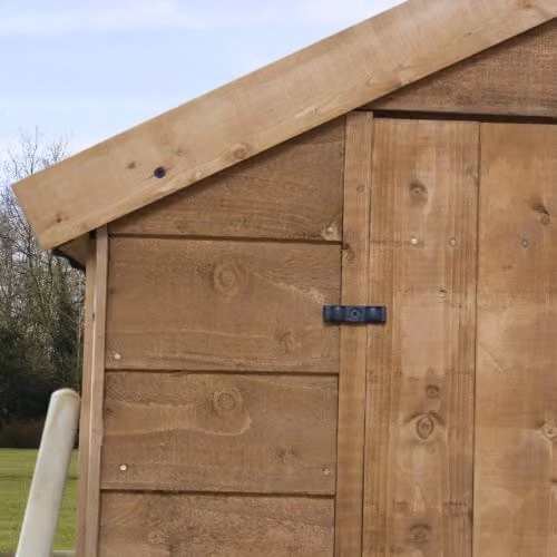 Mercia Overlap Apex Windowless Wooden Shed in Brown, W: 184 cm, D: 199.99 cm, H: 215 cm – 2