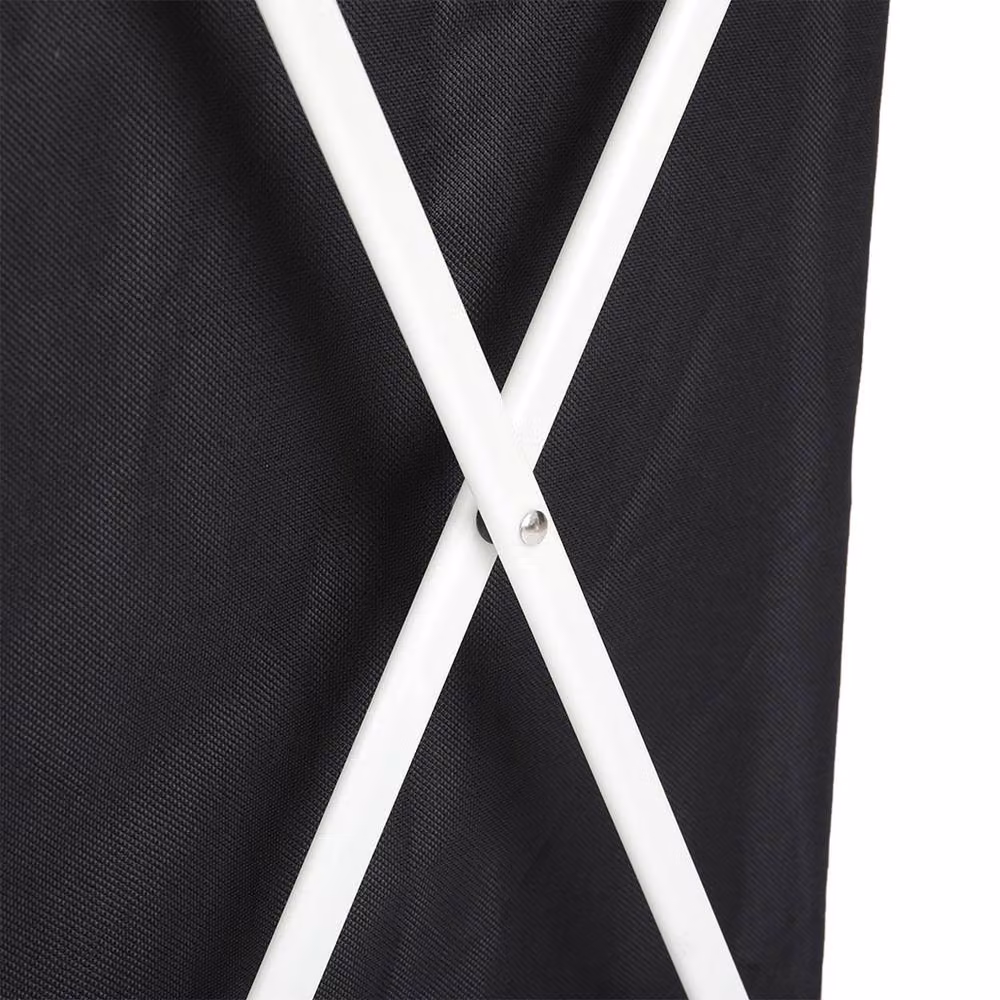 Garden Sanctuary Large Collapsible Fabric Laundry Basket with Handles, Black – 9