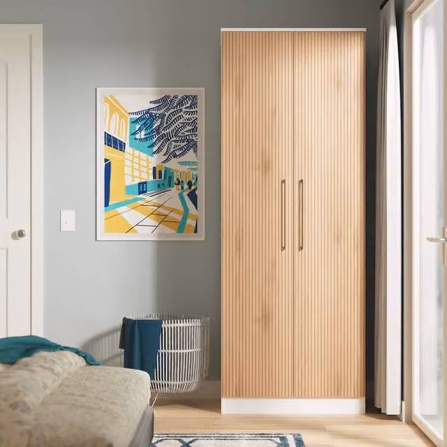 Ready Assembled 2 U Gloucester 2 Door Wardrobe in White – 1