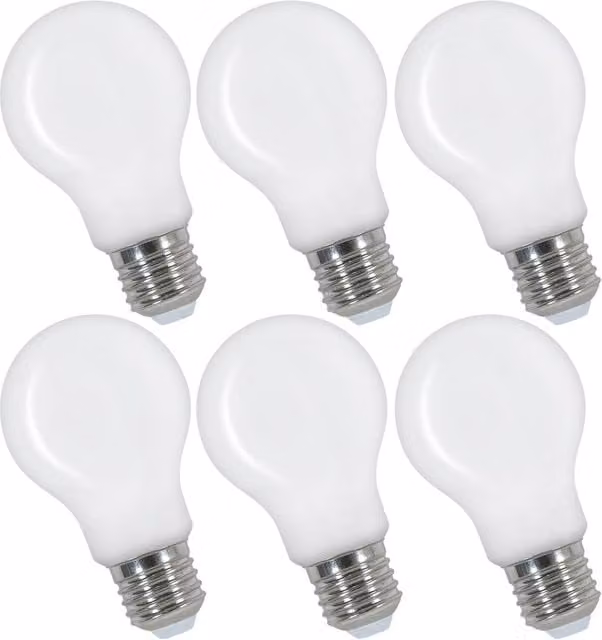 Pheashine 6 Pack Warm White LED Filament A60 E27 Bulbs