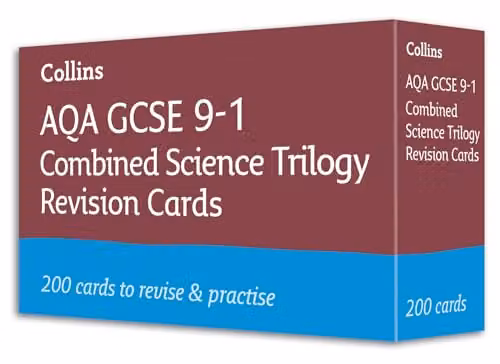 Collins AQA GCSE 9-1 Combined Science Revision Cards for Biology, Chemistry and Physics