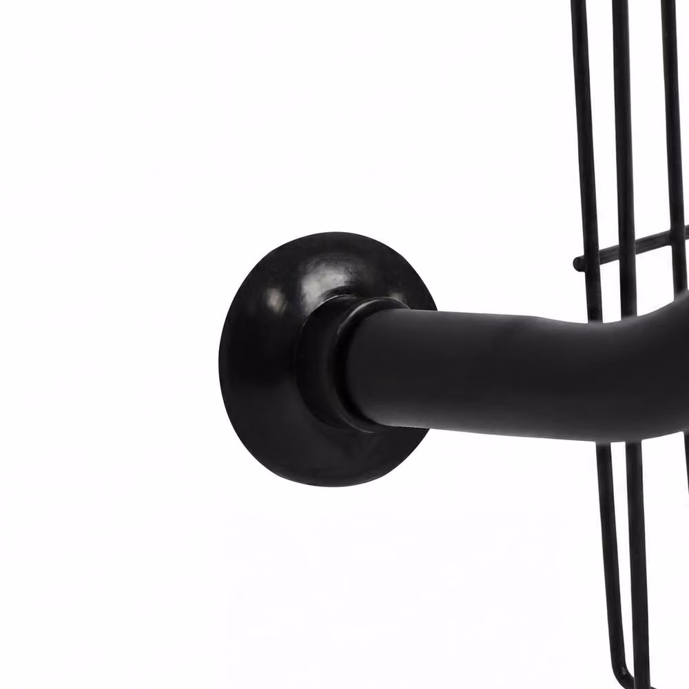 Toque 6 Tier Over Door Pantry Organiser in Black Metal for Kitchen Hanging Storage – 3