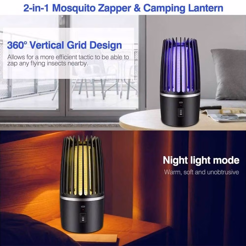 NESTLUNE Electric Mosquito Bug Zapper Lamp in Black, W/D/H: 100 x 15 x 15 cm – 3
