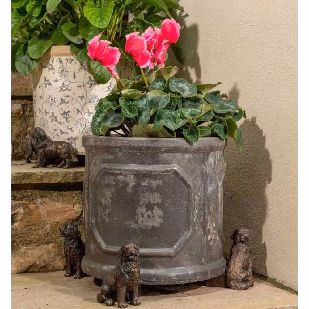 Jardinopia Newfoundland Dog Themed Plant Pot Feet in Bronze, Set of 3 – 7