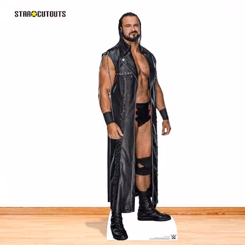 Star Cutouts WWE Drew McIntyre Ultimate Edition Lifesize Cardboard Cutout with Mini for Wrestling Party Decoration and Collector Display, Height: 194 cm – 2