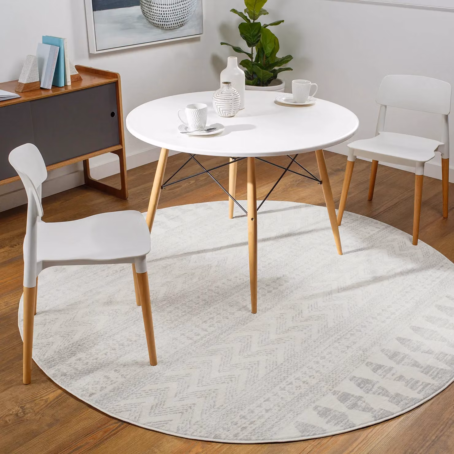 Livabliss Roma Modern Abstract Rug in Grey, White and Beige, W: 200 cm, D: 275 cm – 5