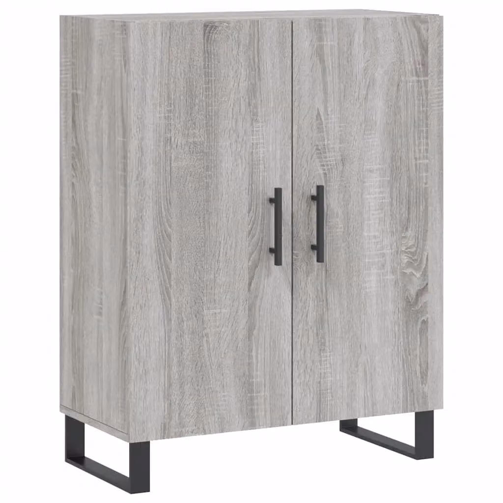Berkfield Home Grey Sonoma Sideboard, W: 69.5 cm, D: 34 cm, H: 90 cm – 2